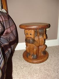 Monkey carved table