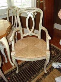 One of 2 captain chairs