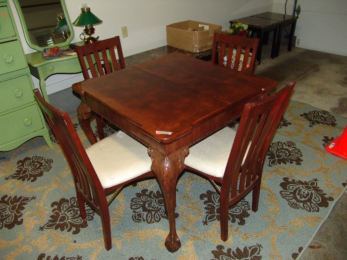 Henredon game table and chairs