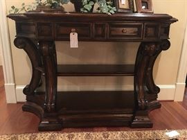 Marge Carson Bordeaux Console