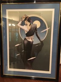 Art Deco John Stavarinos Lithograph