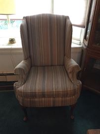 Wing back chair set of two same as previous picture $50 for the set