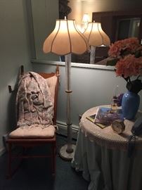  Oak rocker and $50
article floor lamp $200