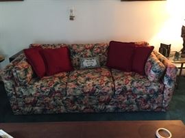  Floral sofa $100 