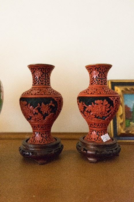 Cinnabar Vase