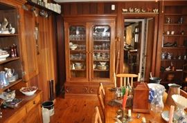 Wonderful victorian bookcase with waterford !