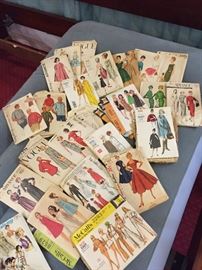 Great selection of vintage patterns