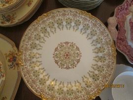 12 STUNNING THEODORE HAVILAND DINNER PLATES/PRISTINE 