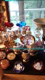Selection of paperweights