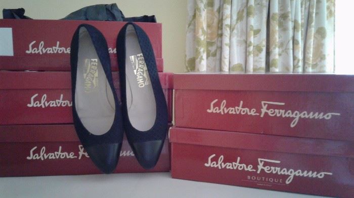 Selection of Salvatore Ferragamo shoes