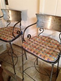 Two of four matching bar stools