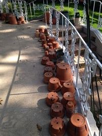 Some of the many clay pots