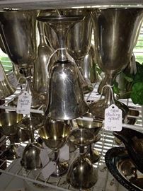 Sterling goblets