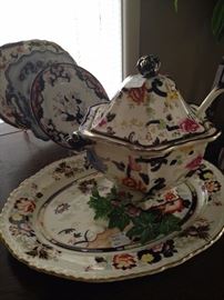 Mason's china platter & tureen