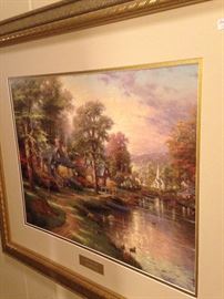 "Hometown Lake" by Thomas Kinkade (Library Edition)