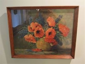 Vintage framed print