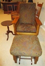 Glider rocker w/ ottoman