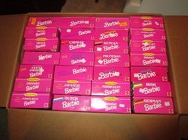 World Barbie dolls in boxes