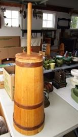Wooden churn