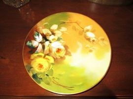 Hand painted & signed porcelain plate
