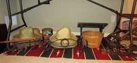 Western collectibles, hats, etc.