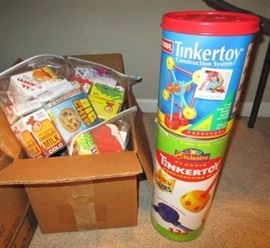 Tinkertoys, child's cooking supplies