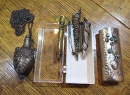 Vintage costume jewelry, lapel flower pin