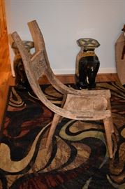 Hand Carved Grecian Chair