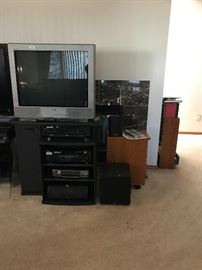 32" TV and entertainment system