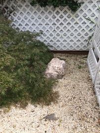 Rose Quartz landscaping boulder