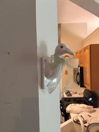 Ceramic duck coat/hat rack