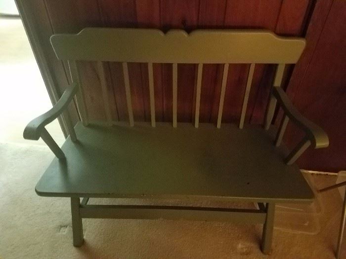 PAINTED VINTAGE BENCH