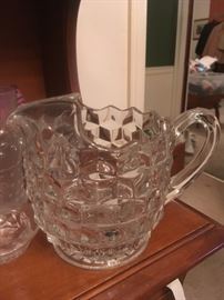 Fostoria American water pitcher
