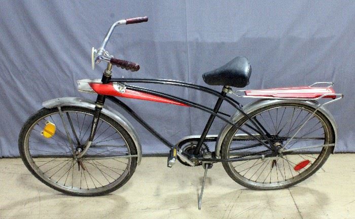 1950's Western Flyer Cosmic Flyer Bike Bicycle with Headlights and Key