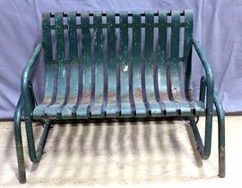 Vintage Metal Children's Porch Glider, 27"W x 22"H