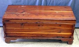 Footed Cedar Chest with Handles, 37"W x 16"H x 16"D