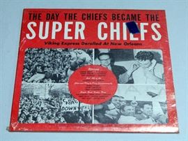 1960's Kansas City KC Chiefs NFL Football "The Day the Chiefs Became the Super Chiefs" SEALED LP Record