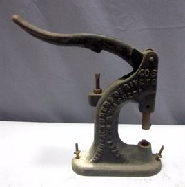 Edwin B Stimpson 405 Press, Eyelets Grommets and Rivets Brooklyn New York