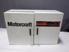 Vintage Motocraft Tool Cabinet, 33"W x 21.5"H x 12"D