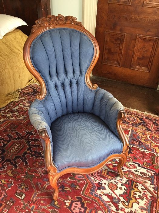 Reproduction rococo revival chair