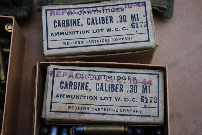 30-cal M1 Western Ammunition Marked: October 1944.