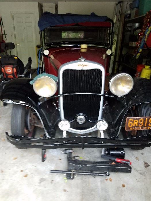 1931 Dodge Brothers 4 Door. Wood spoke wheels. 