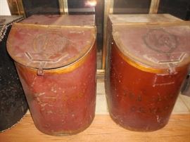 2 large tea tins