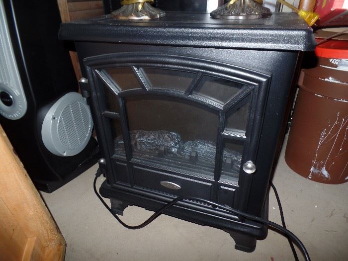 Portable fireplace-heater