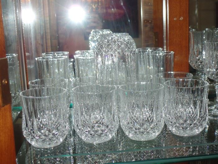 Crystal cocktail glasses