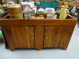 Antique pine dry sink.