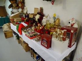 Christmas items.
