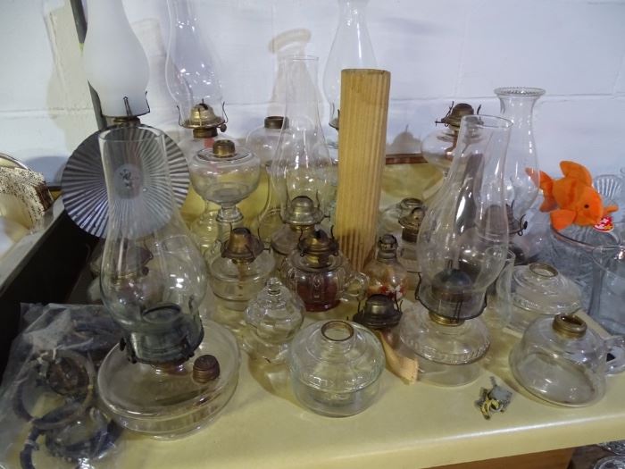 Oil lamp collection.