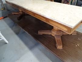Marble top coffee table.