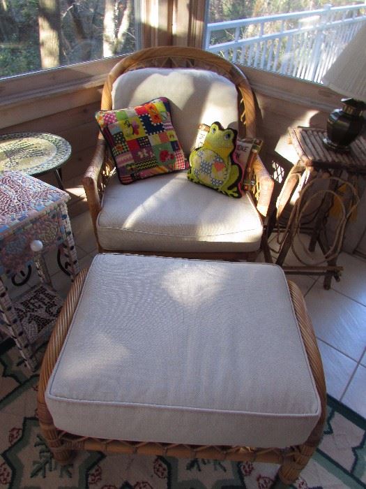 Bieleckly Bros Chair & Ottoman. Comfortable & Beautiful
